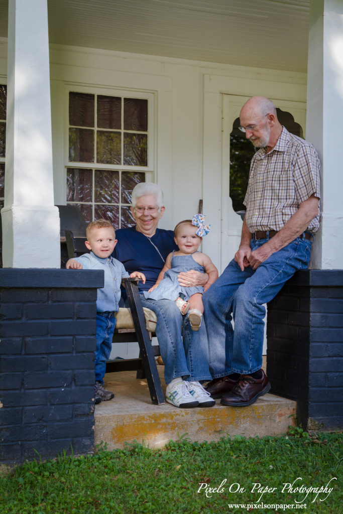 Caudill family Roaring River NC outdoor family portrait photo