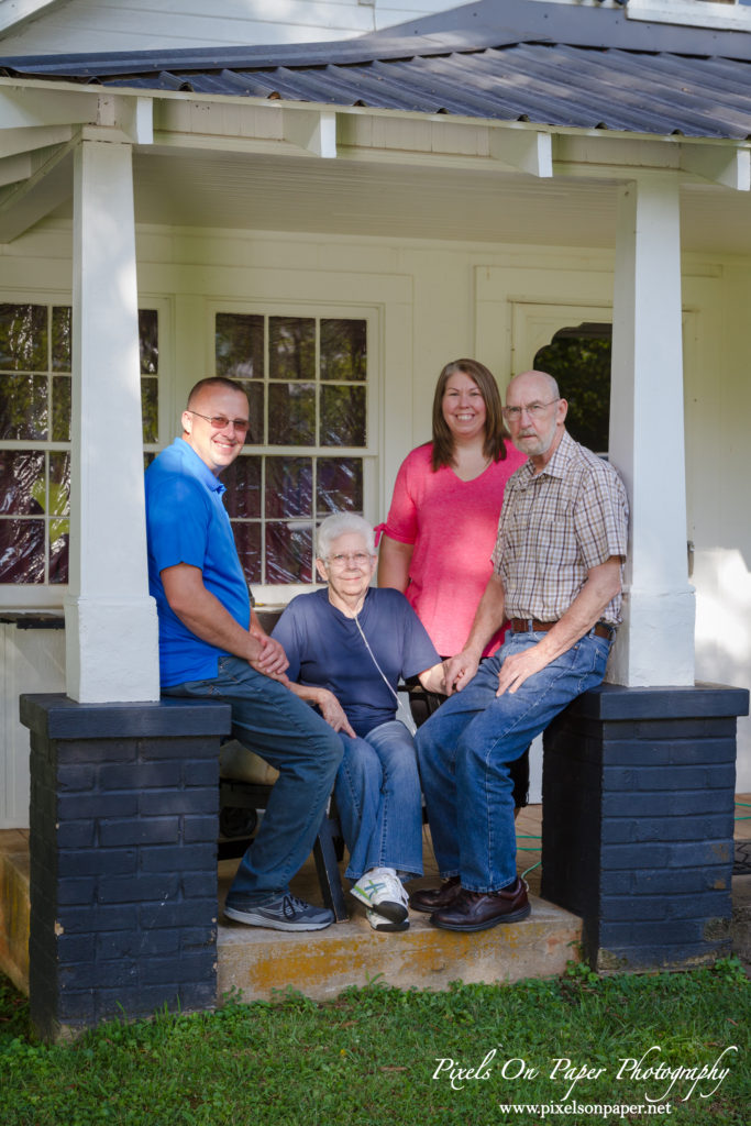 Caudill family Roaring River NC outdoor family portrait photo