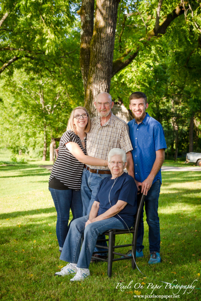 Caudill family Roaring River NC outdoor family portrait photo