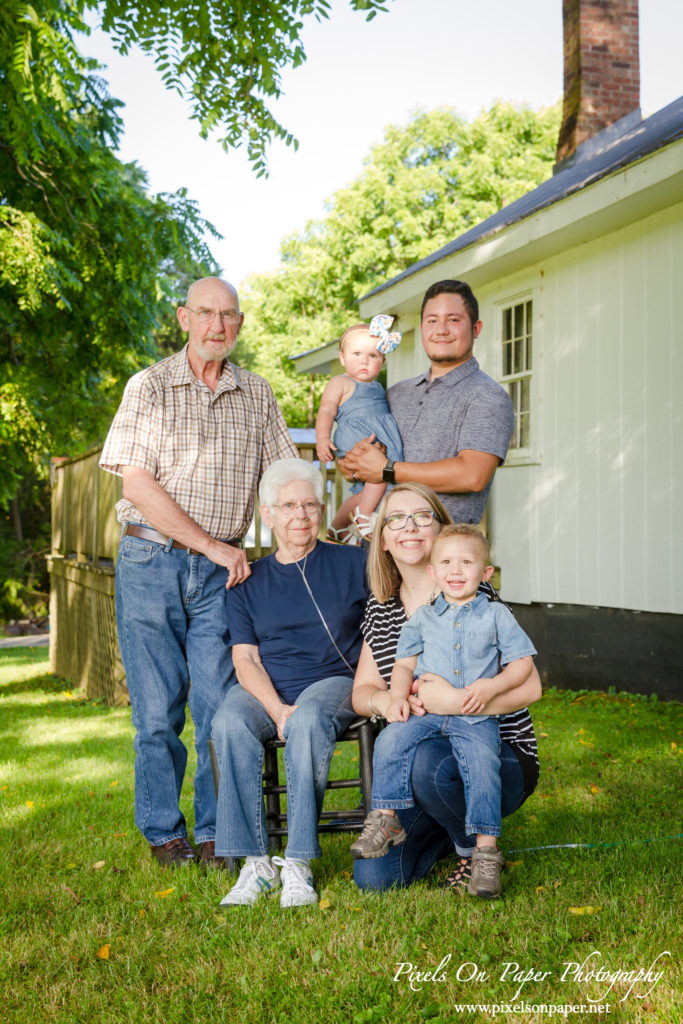 Caudill family Roaring River NC outdoor family portrait photo