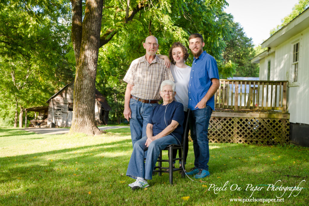 Caudill family Roaring River NC outdoor family portrait photo