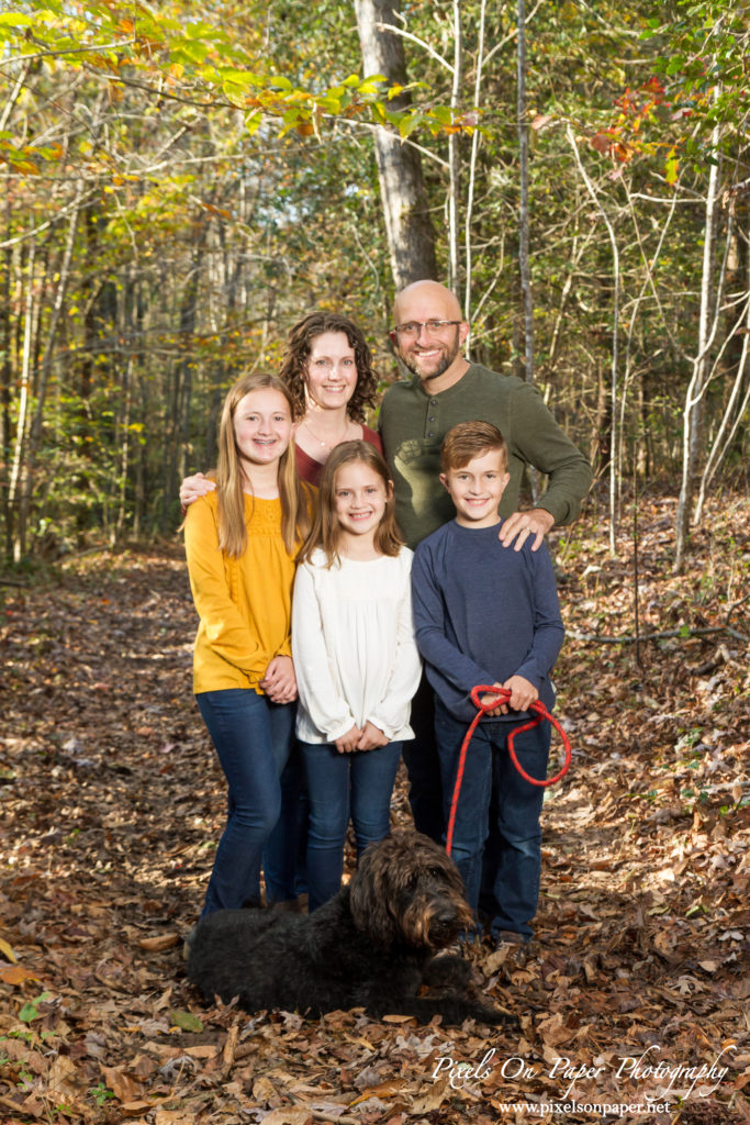 Matthews family outdoor fall portrait Pixels On Paper Wilkesboro NC photographers photo