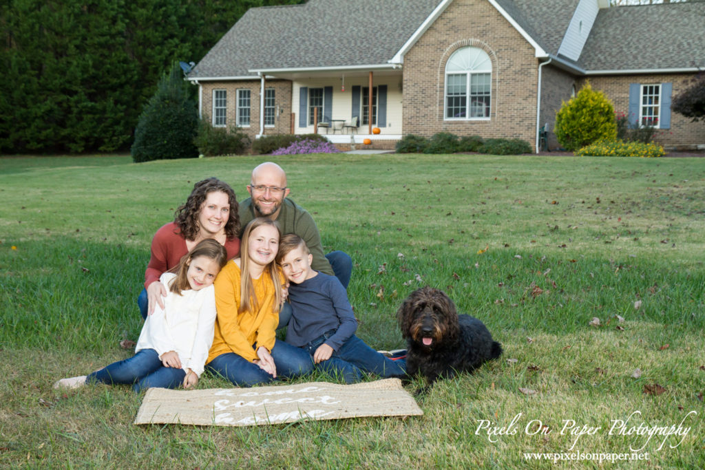 Matthews family outdoor fall portrait Pixels On Paper Wilkesboro NC photographers photo