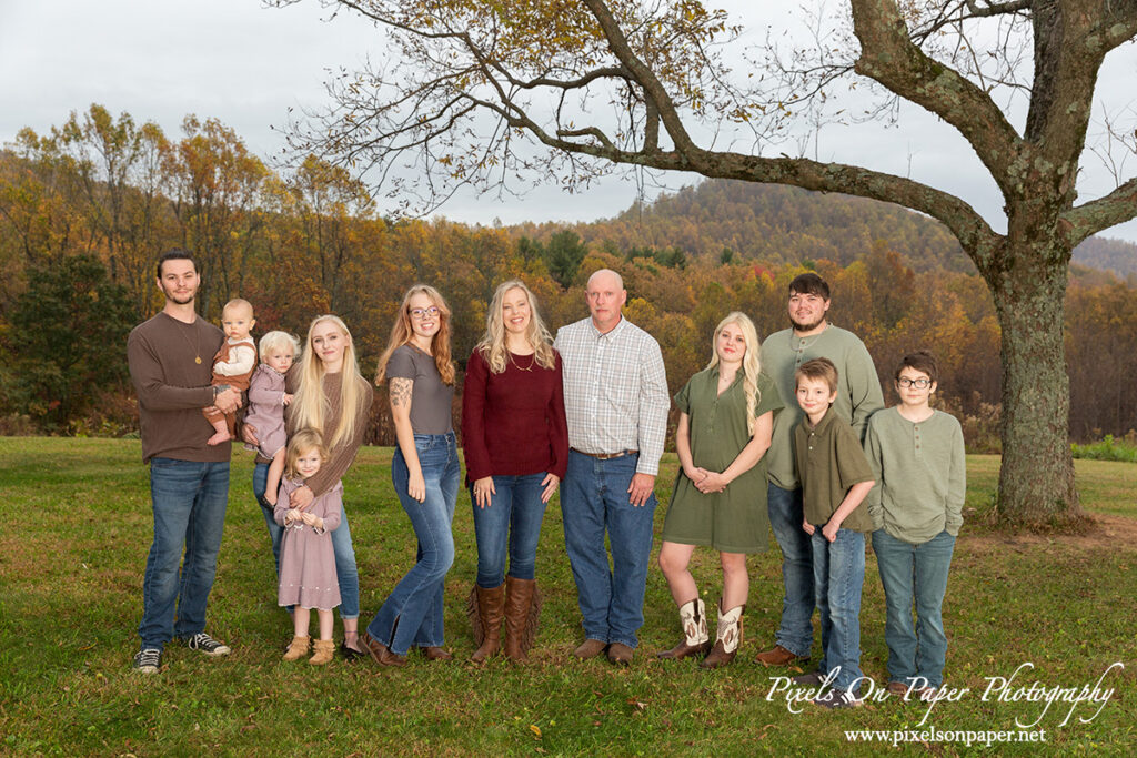 Pixels On Paper NC Photographers Coffey Family Outdoor Fall Portrait Photo