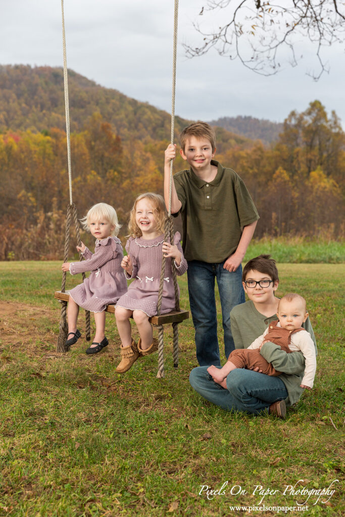 Pixels On Paper NC Photographers Coffey Family Outdoor Fall Portrait Photo