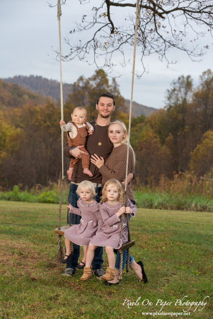 Pixels On Paper NC Photographers Coffey Family Outdoor Fall Portrait Photo