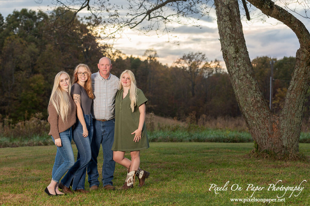 Pixels On Paper NC Photographers Coffey Family Outdoor Fall Portrait Photo