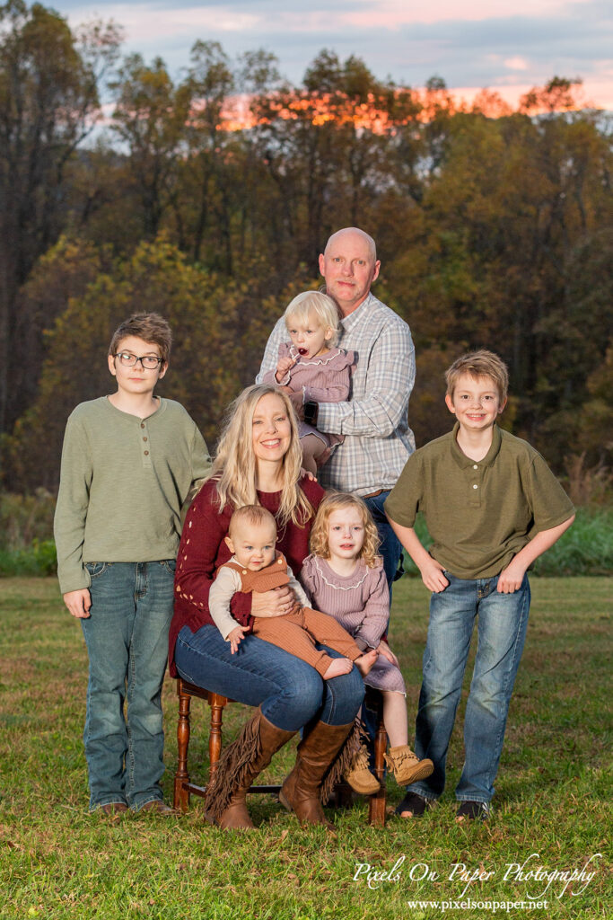 Pixels On Paper NC Photographers Coffey Family Outdoor Fall Portrait Photo