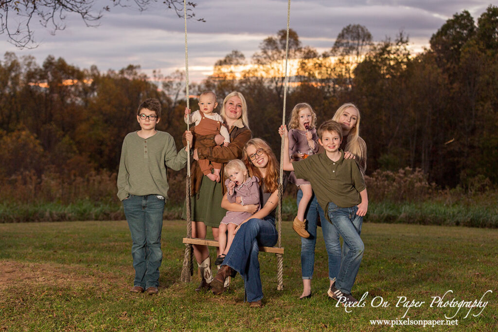 Pixels On Paper NC Photographers Coffey Family Outdoor Fall Portrait Photo